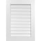 Ekena Millwork Vertical Surface Mount PVC Gable Vent: Functional, w/ 3-1/2"W x 1"P Standard Frame, 24"W x 34"H GVPVE24X3401SF - alternate 1
